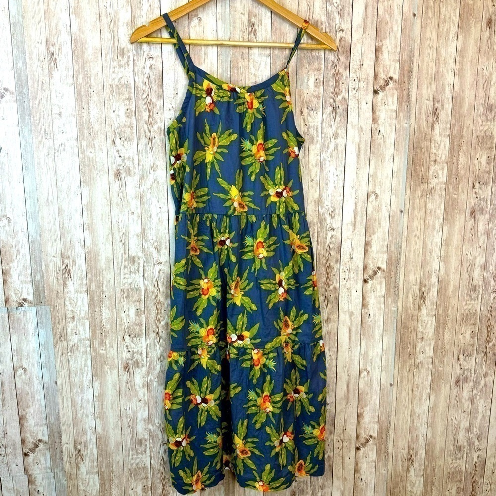 Patagonia Pataloha Ka Loa’a Pono Small Dolomite Blue Girls Hawaiian Dress Sz XXL